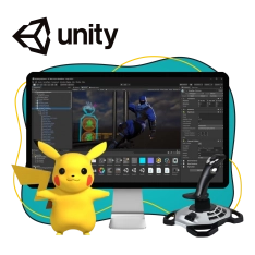 Мир игр на Unity 2D на популярном движке + AI-помощники - КИБЕРшкола программирования для детей, компьютерные курсы для школьников, начинающих и подростков - KIBERone г. Бердск