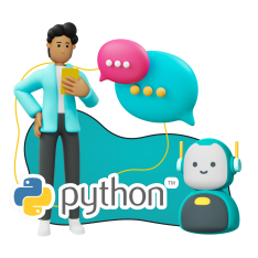 Умный чат-бот на Python - КИБЕРшкола программирования для детей, компьютерные курсы для школьников, начинающих и подростков - KIBERone г. Бердск