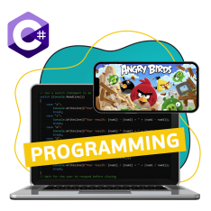 Программирование на C#. Удивительный мир 2D-игр - КИБЕРшкола программирования для детей, компьютерные курсы для школьников, начинающих и подростков - KIBERone г. Бердск