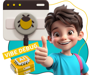 Тестирование & Vibe Debug. Охотники за багами - КИБЕРшкола программирования для детей, компьютерные курсы для школьников, начинающих и подростков - KIBERone г. Бердск