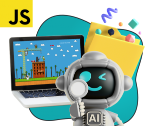 Язык программирования JavaScript + AI. Проектное обучение + геймификация + AI-помощники - КИБЕРшкола программирования для детей, компьютерные курсы для школьников, начинающих и подростков - KIBERone г. Бердск